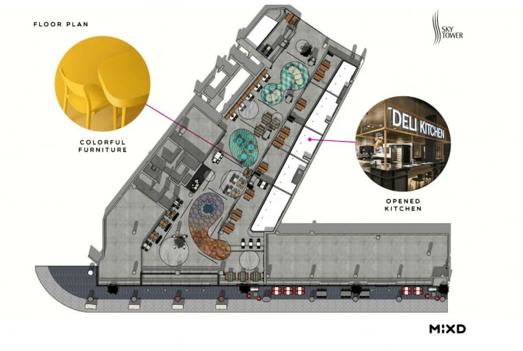 Sky Kitchen we Wrocławiu. Proj. MIXD Sky Kitchen we Wrocławiu. Proj. MIXD