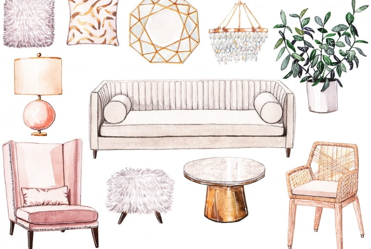 Moodboard w stylu glamour styl glamour