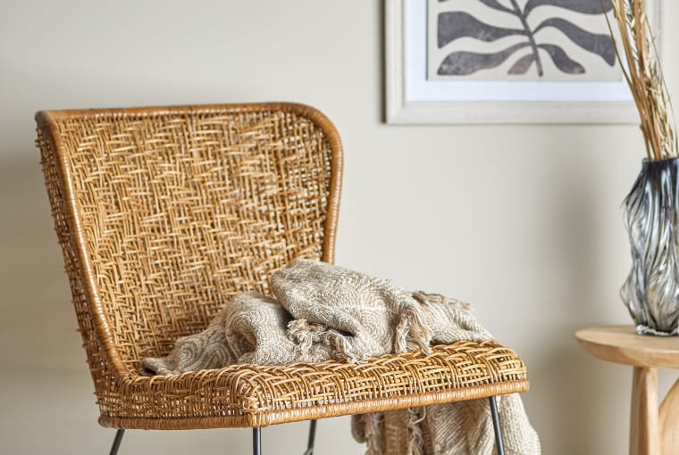 Fotel wypoczynkowy Somme, rattan, ok. 2310 zł, bloomingville.com Fotel wypoczynkowy Somme, rattan, ok. 2310 zł, bloomingville.com