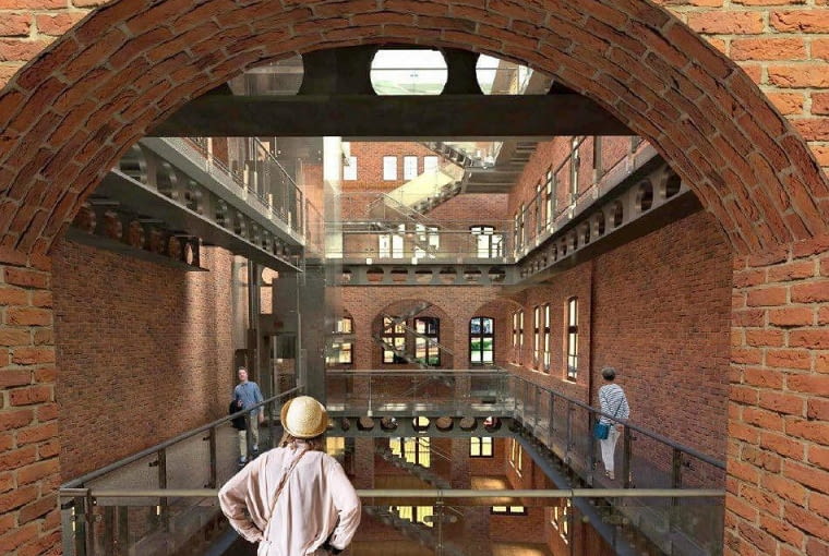 Wizualizacja wnętrza Młynów Rothera