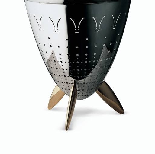 DURSZLAK. Officina Alessi, stal i mosiądz, wzór