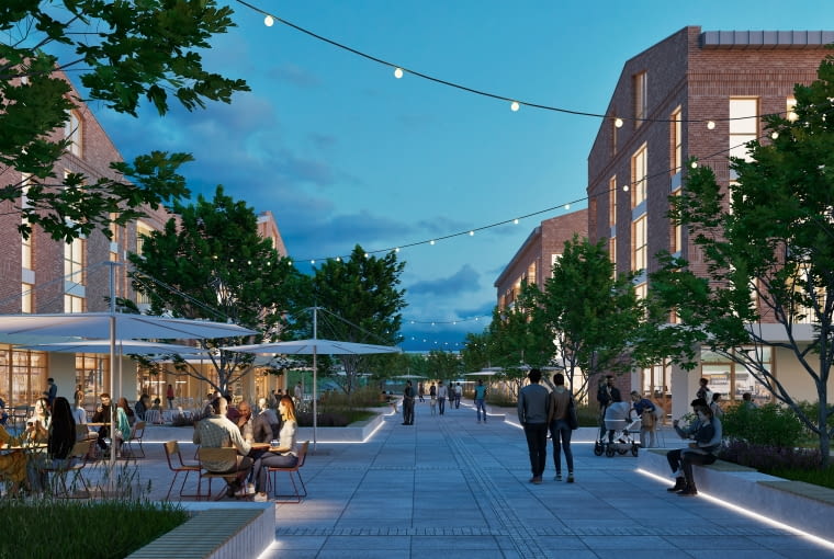 Cukrownia w Pruszczu Gdańskim. Etap 1 - woonerf Cukrownia w Pruszczu Gdańskim. Etap 1 - woonerf