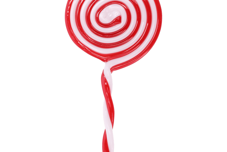 Zawieszka na choinkę 16 cm lizak biało-czerwony, 8,99 zł, kod 92009494