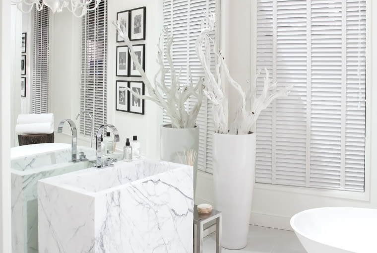 Marmurowa łazienka - inspiracje Marmurowa łazienka - inspiracje