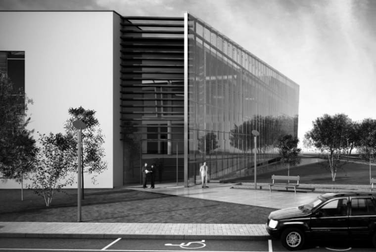 I Wyróżnienie za projekt dyplomowy kliniki okulistycznej architektura, projekty, Mikołaj Molenda, student, architekt