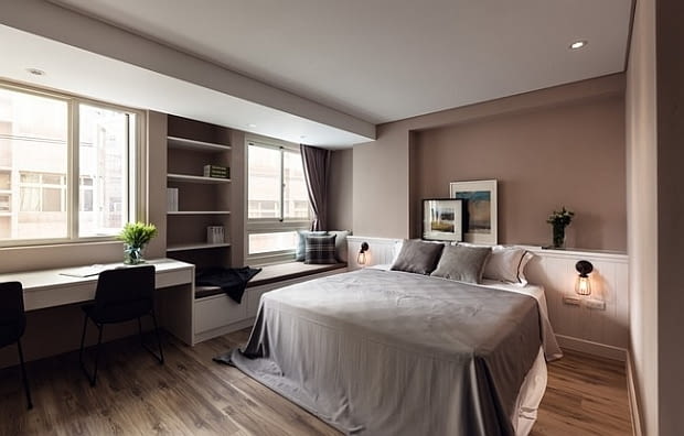 Mieszkanie w Taizhong - 74 m kw.; proj. Z-Axis Design Studio nowoczesne mieszkanie, nowoczesne wnętrze, jak wydzielić kuchnię, mieszkanie z otwartą kuchnią