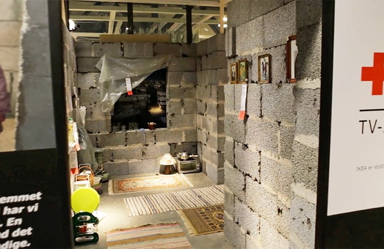 25 m kw. Syrii IKEA wprowadziła replikę syryjskiego domu w swoim flagowym sklepie
