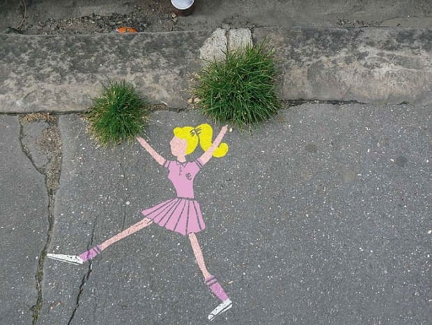 Autorka: Sandrine Estrade Boulet steet art, najciekawsze prace steet art, murale, sztuka uliczna, banksy, ciekawe graffitii