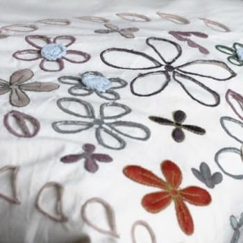 Komplet pościeli dziecięcej "kwiatowo", poduszka: 60 x 60 cm; kołdra: 100 x 120 cm, 285,00 zł, dobranocpchlynanoc.com Komplet pościeli dziecięcej "kwiatowo", poduszka: 60 x 60 cm; kołdra: 100 x 120 cm, 285,00 zł, dobranocpchlynanoc.com