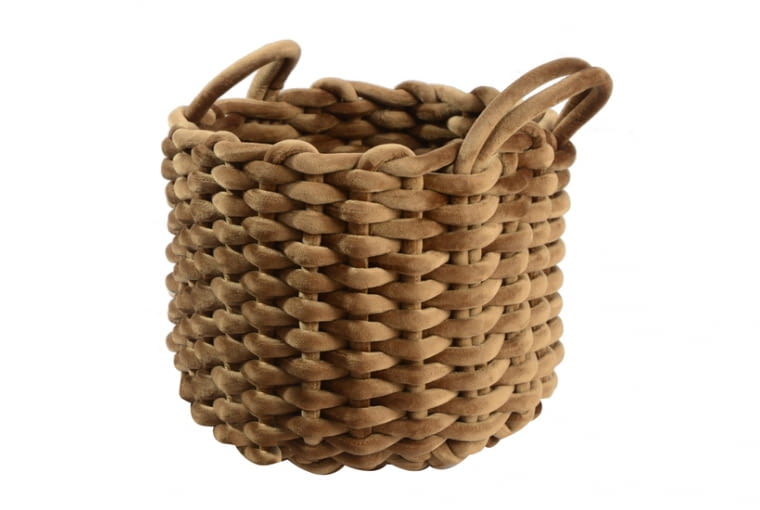 Kosz pleciony welwetowy 19 cm 69,90 zl Kosz pleciony welwetowy 19 cm 69,90 zl