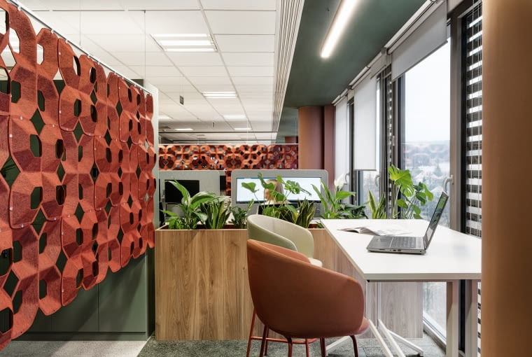 Biuro firmy Bayer w Oliwia Centre. Proj. Design Anatomy