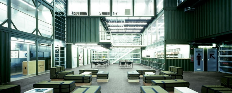 platoon kunsthalle, seul, graft lab, kontener, architwktura kontenerowa