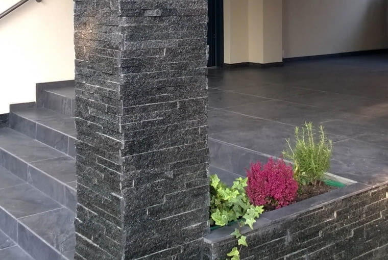 Panel ścienny kwarcyt- Stackstone Black