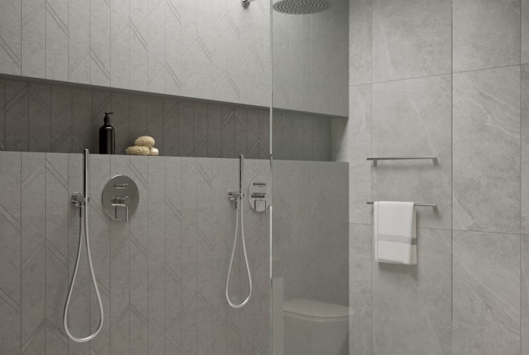 zestaw prysznicowy podtynkowy Molle chrom