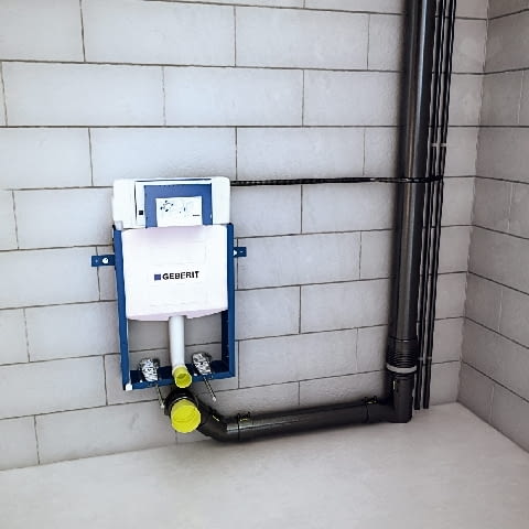 Stelaże, na których będzie wisieć sedes, wytrzymują obciążenie nawet 400 kg kanalizacja wewnętrzna