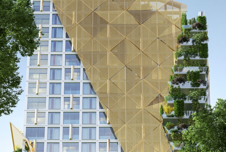 Planowane wieżowce przy ul. Skrajnej w Kielcach. Proj. 4idea