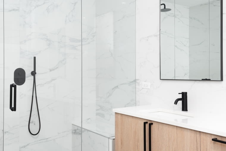 Marmurowa łazienka - inspiracje Marmurowa łazienka - inspiracje