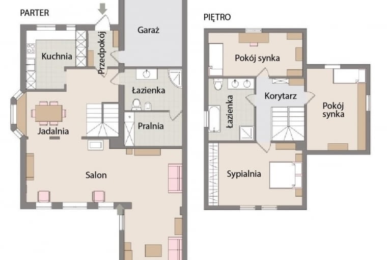 Plan domu pod Warszawą