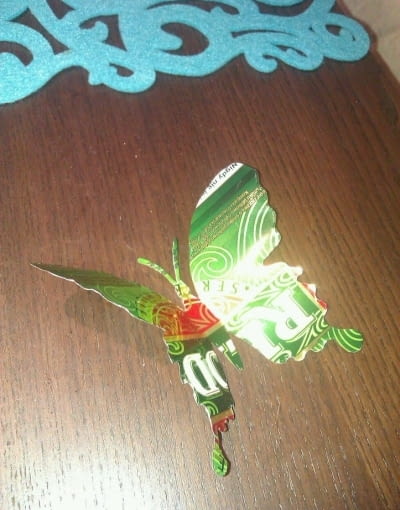 Sypialnia Agnieszki - ściana z motylami inspirowanymi sztuką Paula Vilinskiego sypialnia, ściana, dekoracja