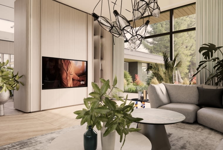 Dom w Beskidach - strefa dzienna. Proj. Tissu Dom w Beskidach - strefa dzienna. Proj. Tissu