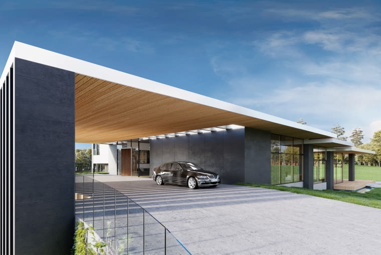 Rezydencja z Atrium. Proj. Exterio