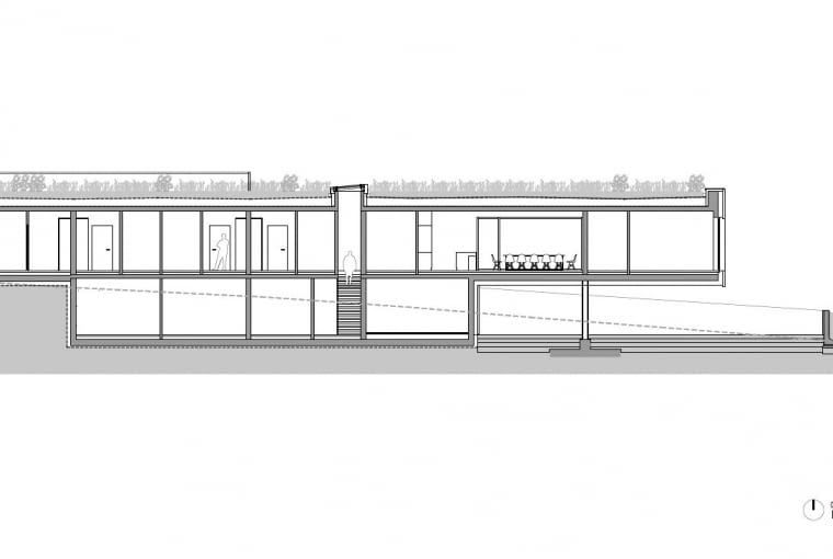 Dom w Bieszczadach - przekrój. Proj. Medusa Group Dom w Bieszczadach - przekrój. Proj. Medusa Group