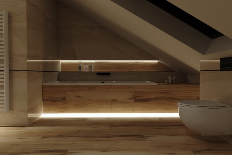 Łazienka na poddaszu