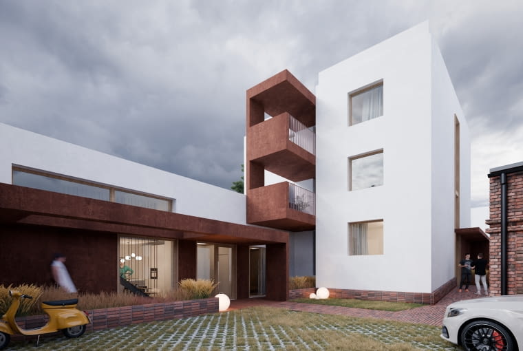 Przebudowa kamienicy w Katowicach Polesiu. Proj. GIGAarchitekci Przebudowa kamienicy w Katowicach Polesiu. Proj. GIGAarchitekci