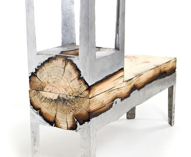 Wood Casting, projekt: Hilla Shamia stoły, stoliki, design