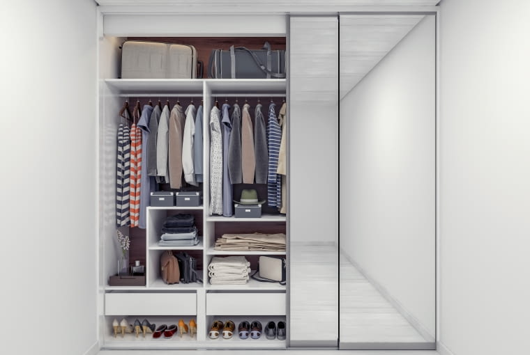 Szafa pod zabudowę z lustrem Szafa pod zabudowę