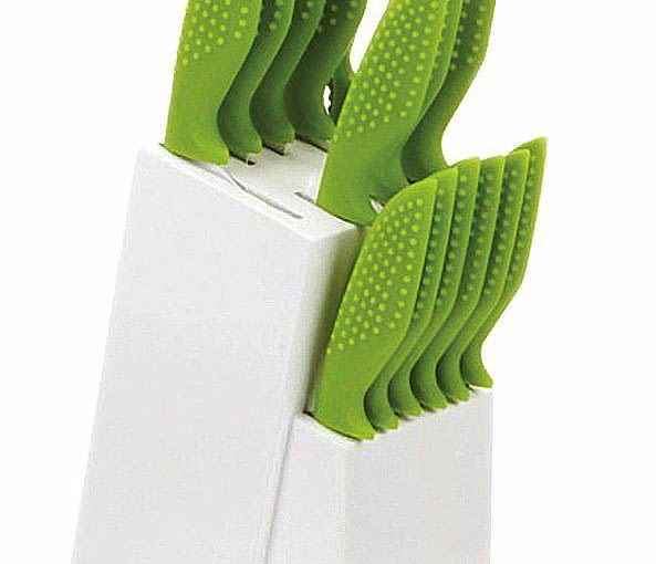 BLOKI NA NOŻE. Malowane drewno, tv-agd.net, 99 zł