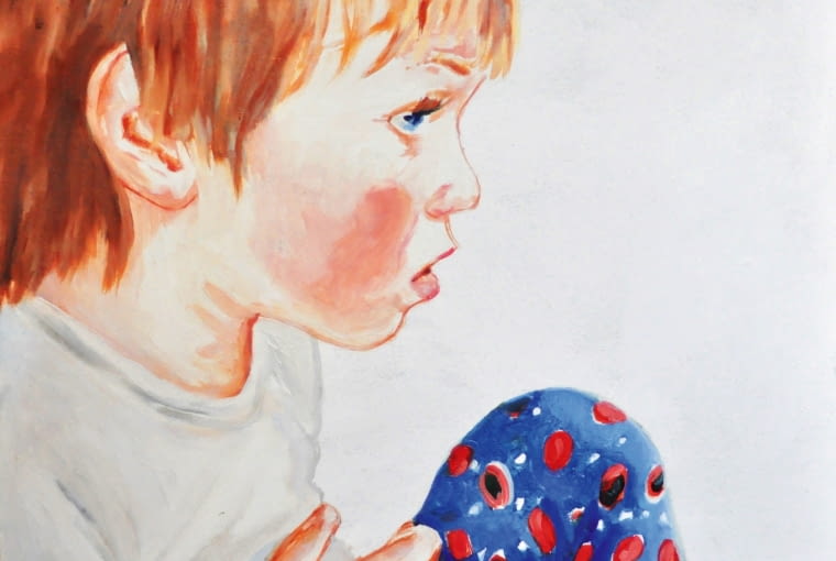 Jaś, 40 x 40 cm, olej na płótnie, 2009 Jaś, 40 x 40 cm, olej na płótnie, 2009