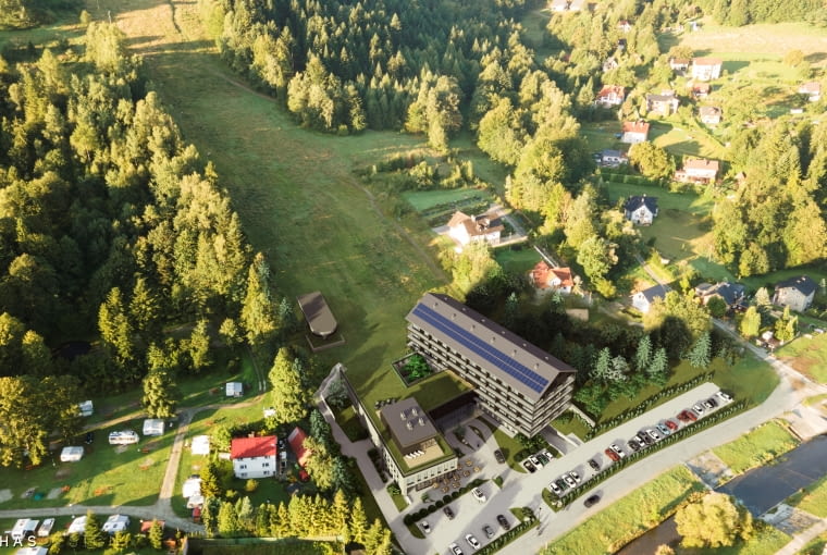 Nowy kompleks hotelowo-konferencyjno-rekreacyjny w Brennej. Proj. Archas Design Nowy kompleks hotelowo-konferencyjno-rekreacyjny w Brennej. Proj. Archas Design