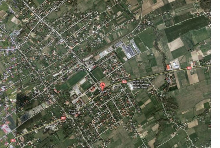 Kozy, mapa