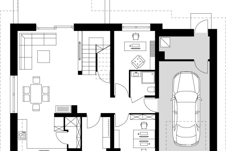 Narcyz 3 Projekt Projekty domów z miejscem do pracy