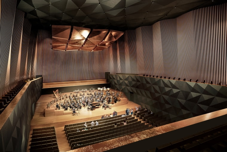 Nowa sala koncerowa w Płocku. Proj. plus3-architekci
