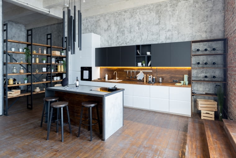 Styl industrialny w kuchni Styl industrialny