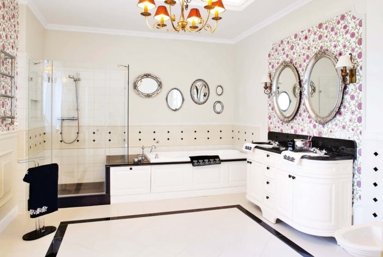 ?WNETRZA , LAZIENKA - DEKORACYJNE LUSTRA NAD UMYWALKAMI I WANNAPROJEKT WNETRZA MACIEJ BOLTRUCZYK I EMILIA GALECKA - KOSCIANSKA / PROJEKTMB.PLSTYLIZACJA I FOT. MONIKA FILIPIUK - OBALEK PUBLIKACJA CZTERY KATY NR 6 (248) - 6 2012PUBLIKACJA CZTERY KATY NR 6 (273) - 6 2014PUBLIKACJA CZTERY KATY NR 9 (276) - 9 2014