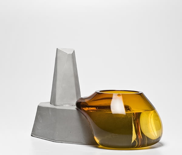 Wazon Falaises szklany wazon, design