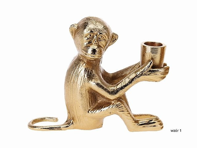 Monkey, świecznik, metal,wys. 16 cm, 49,99 zł