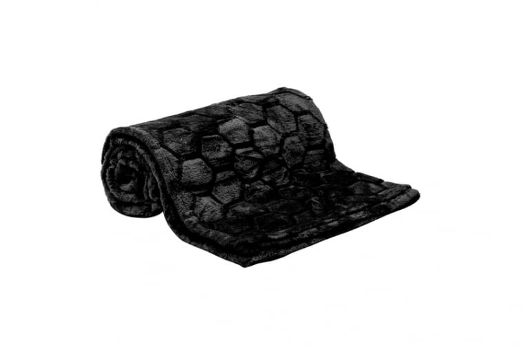 Koc czarny MULLI 130x160 cm 69,90zł