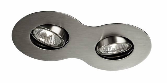 Oczko Liquido LEROY MERLIN; kolor - nikiel; źródło światła - halogen; moc 2×50 W; Cena: 99 zł Oczko Liquido LEROY MERLIN; kolor - nikiel; źródło światła - halogen; moc 2×50 W; Cena: 99 zł