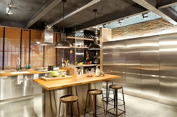 Loft w Terassie - 200 m kw.; proj. Egue & Seta loft, nowoczesny loft, styl industrialny, jak urządzić mieszkanie w stylu loft