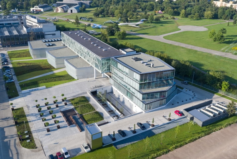 Biurowiec Comarch SSE6 - widok z lotu ptaka.