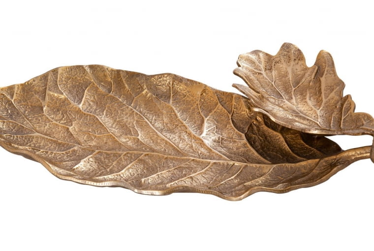 Patera Liście, aluminium, 48,5 x 23,5 cm, 139 zł