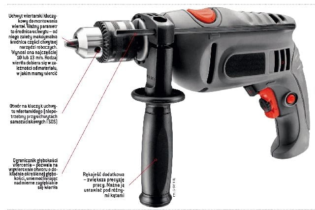 Budowa wiertarki wiertarka elektryczna,narzędzia warsztatowe