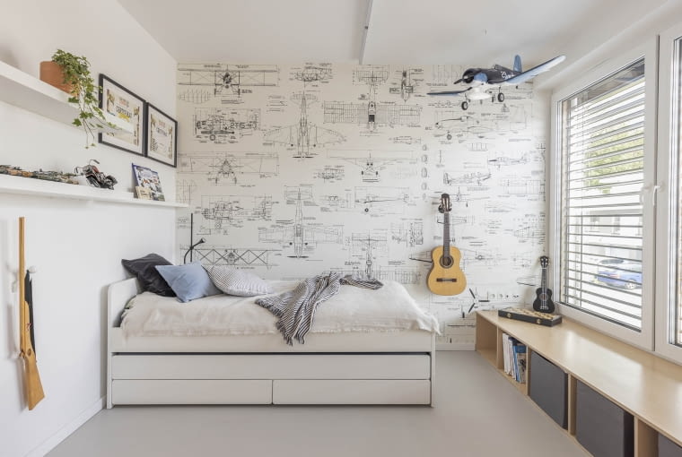 PROJEKT: Nowoczesny dom z elementami boho PROJEKT: Nowoczesny dom z elementami boho