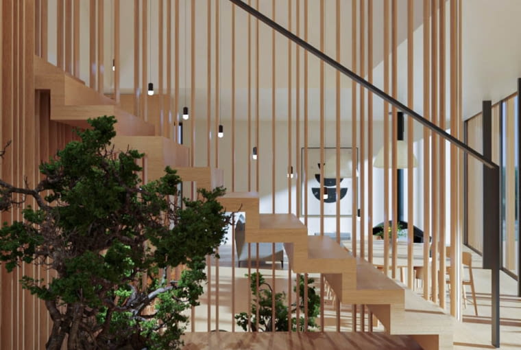 Podcieniowy Dom Audio-Widokowy - wnętrze Podcieniowy Dom Audio-Widokowy - wnętrze