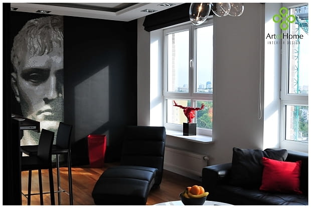 Mieszkanie w męskim stylu; proj. pracownia Art of Home mieszkanie dla singla, mieszkanie dla mężczyzny, mieszkanie w męskim stylu