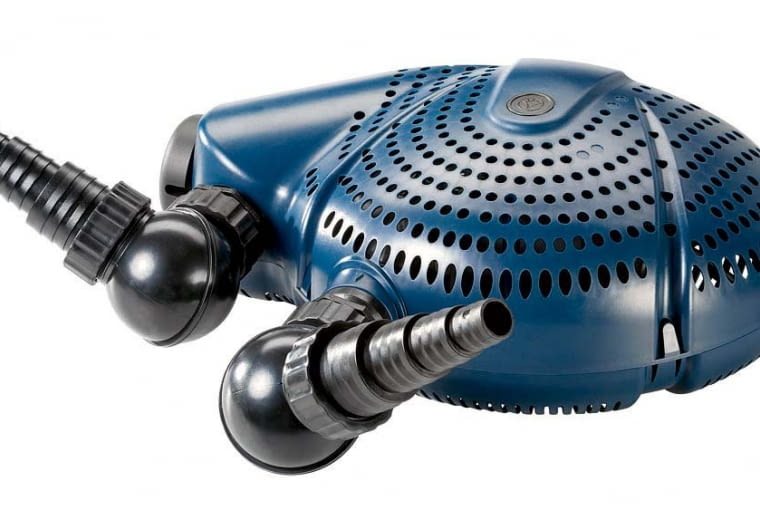 Pompa FIAP Aqua Active Profi/AQUAFLORA. Drugie przyłącze umożliwia podłączenie skimmera lub drugiego kosza ssącego. Cena: od 1300 zł, www.aquaflora.pl